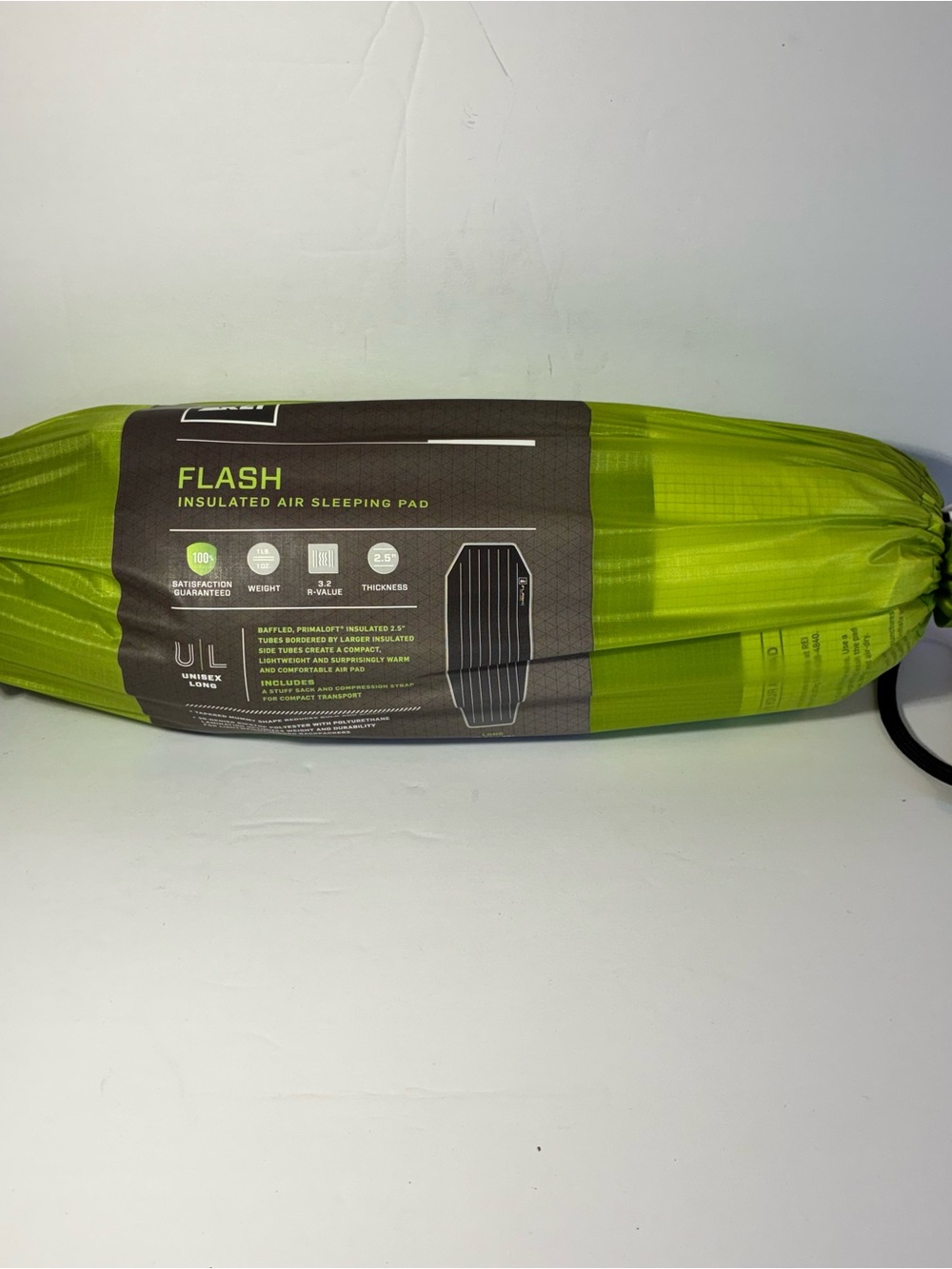 REI Co-op Flash Insulated Air Sleeping Pad Long 20.5” x 78” Ultralight Backpacki